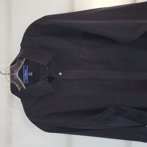 Like New Men's Black Croft&Barrow Button-down Dress Shirt (XL) - Picture 2 of 13